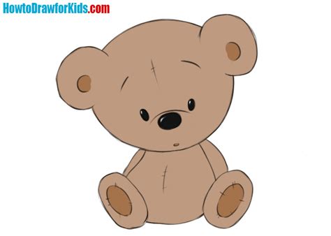 How To Draw A Cute Teddy Bear Step By Step Easy