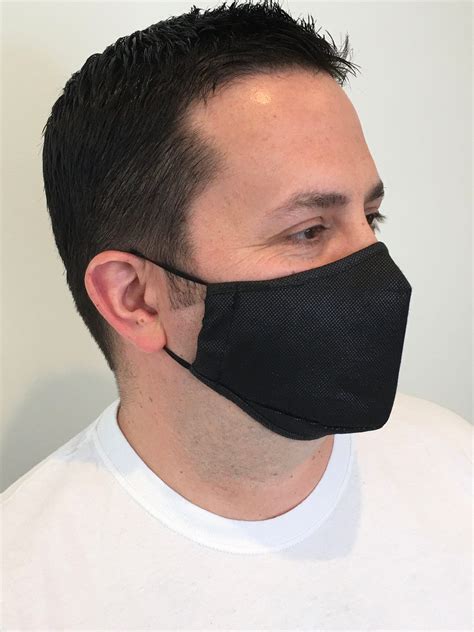 Mens Face Mask Black Face Mask For Men Premium Etsy