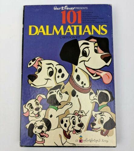 Vtg Walt Disney 101 Dalmatians Cartoon Kit Colorforms Toy 1960s