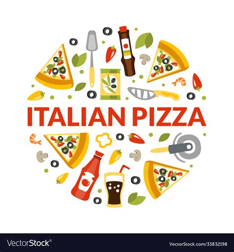 Italian Pizza Banner Template Traditional Vector Image