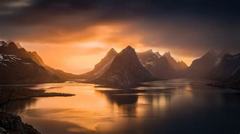 1420859 4k 5k Norway Lofoten Mountains Fjord Rare Gallery Hd