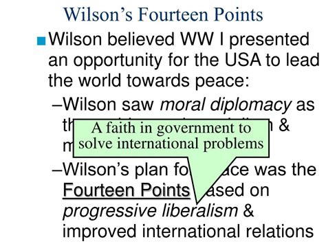 Ppt Wilsons Fourteen Points Powerpoint Presentation Free Download