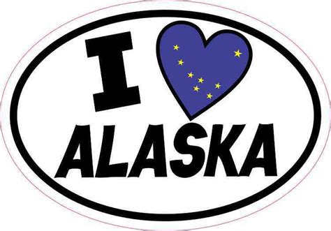 42 watchers19.1k page views184 deviations. 5inx3.5in Oval I Love Alaska Sticker Vinyl Car Flag Decal ...