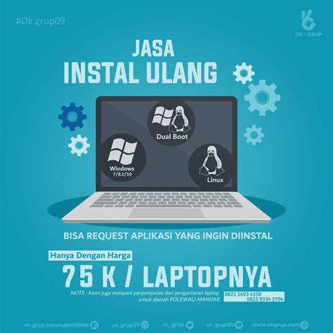 Jasa Instal Laptop Murah Dan Terpercaya Di Polman 0822 9144 5368