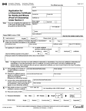 Canadian Citizenship Forms For Non Citizenship Fill And Sign Printable Template Online