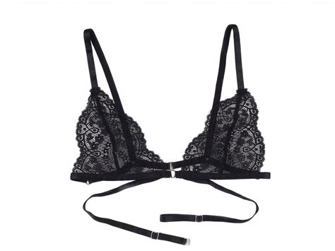 Amanda Black Strappy Bralette Blackwings Lingerie