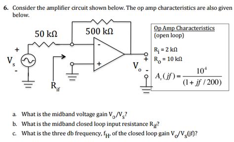 Solved Consider The Amplifier Circuit Shown In Figure Chegg Com My