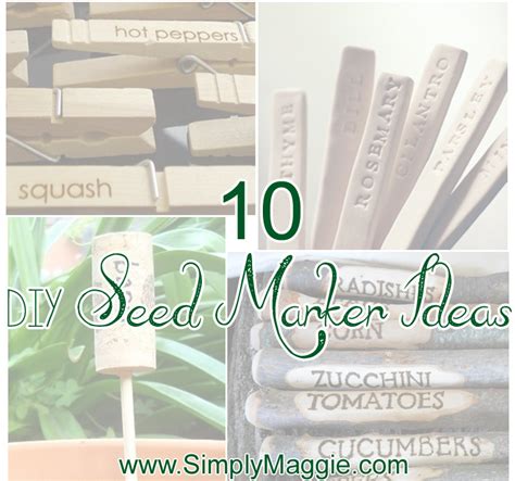 10 Diy Seed Marker Ideas