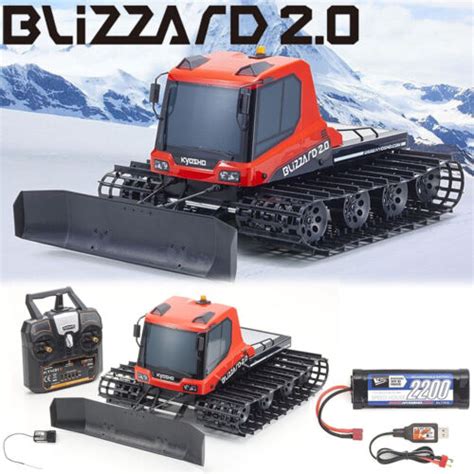 Kyosho Blizzard 20 Ready To Run Rc Remote Control Tracked Snow Plow