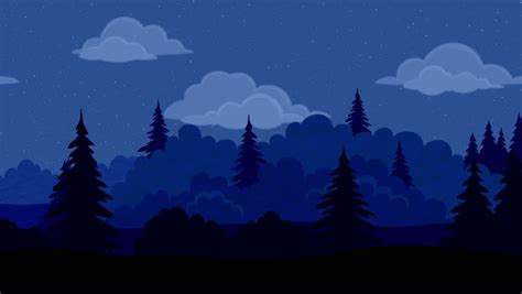 Night In The Forest Clip Art Cliparts