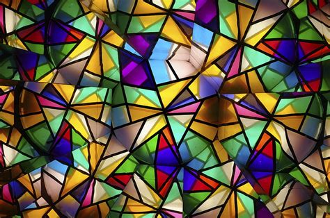 Stained Glass Colorful Glass Fragments Hd Wallpaper Peakpx