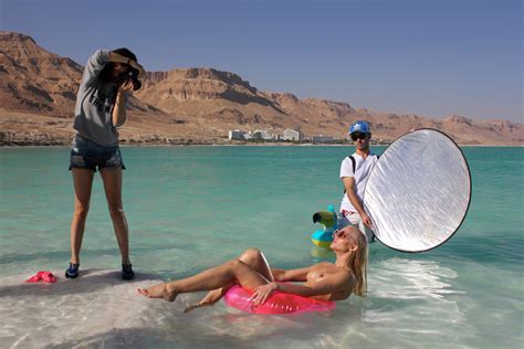 Ana Dias Behind The Scenes For Playboy With Dasha Snezhnaya In Israel Ana Dias International
