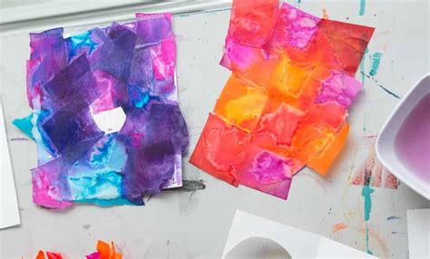 How To Paint With Tissue Paper Crafty Art Ideas