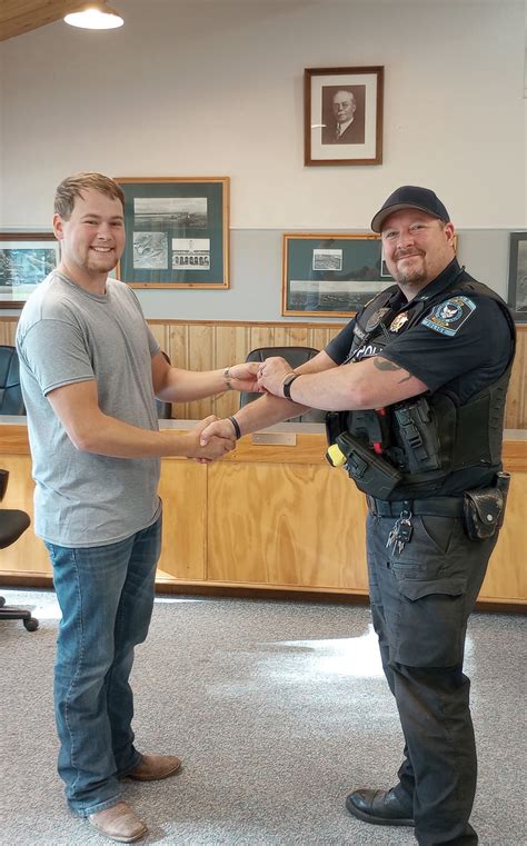 Hines Welcomes New Police Officer Burns Times Herald