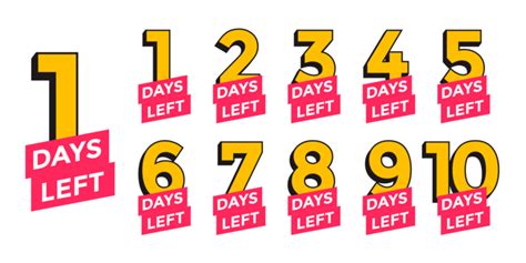 Countdown Days Png Transparent Images Free Download Vector Files