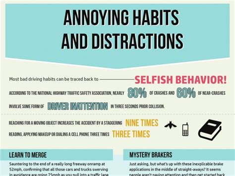 Infographic Annoying Habits And Distractions