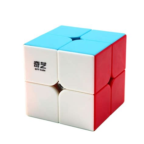 Moruska Qiyi 2x2 Speed Cube Stickerless 2x2x2 Cube Puzzle Toy For Kids