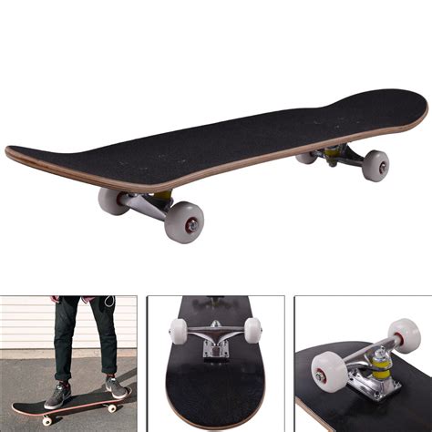 Jaxpety Blank Complete Skateboard Stained Black 31 X 775