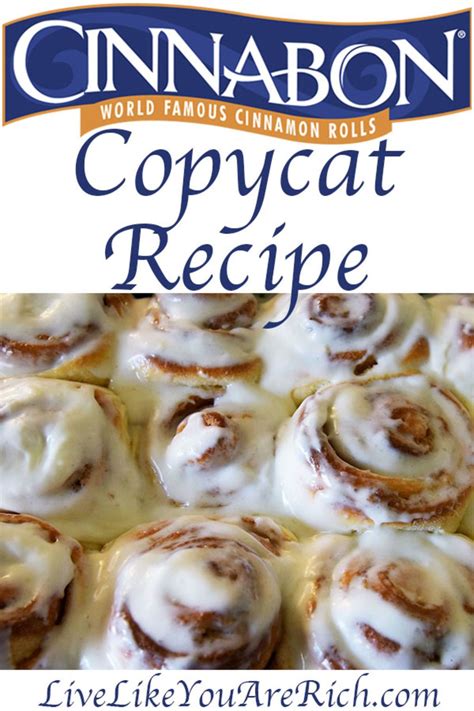 Cinnabon Copycat Recipe Recipe Recipes Cinnabon Recipe Copykat
