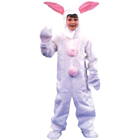 White Bunny Suit Boys Child Halloween Costume One Size 6 8