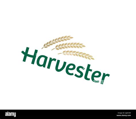 Harvester Restaurant Rotated Logo White Background B Stock Photo Alamy