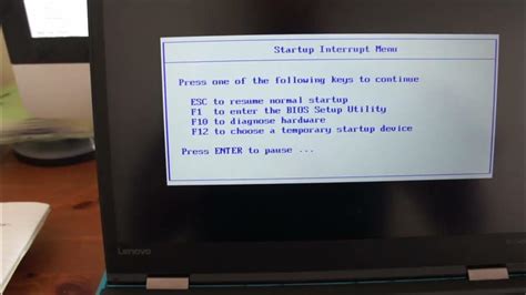 How To Enter Bios Most On Lenovo Thinkpad And Thinkcentre Youtube