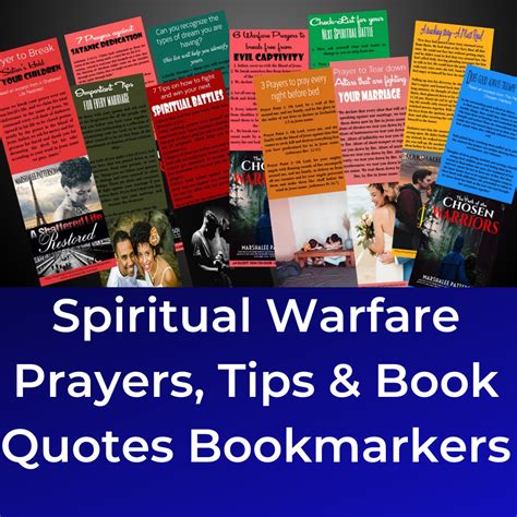 Spiritual Warfare Prayers Tips And Book Quotes Bookmarkers