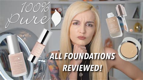 100 Pure Foundations Review Wear Tests Youtube