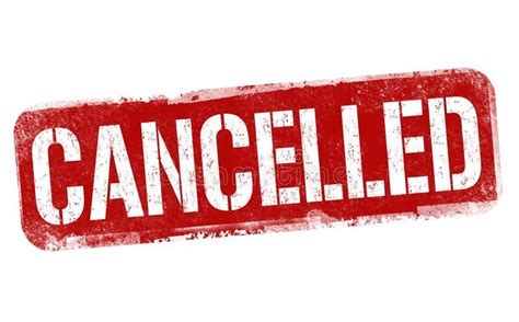 Illustration Of A Red Cancelled Sign Against A White Background Cool
