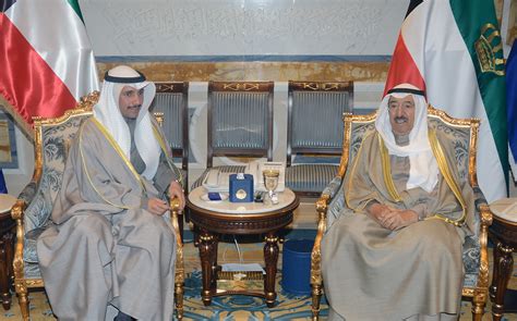 His Highness The Amir Sheikh Sabah Al Ahmad Al Jaber Al Sabah Receives