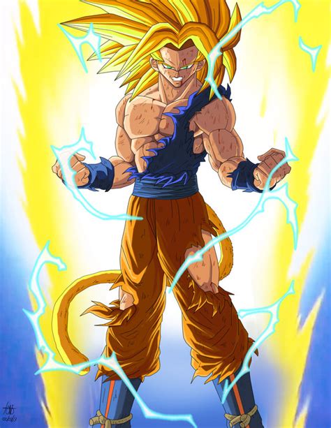 Goku Super Sayayin God Fan Art Arte Taringa