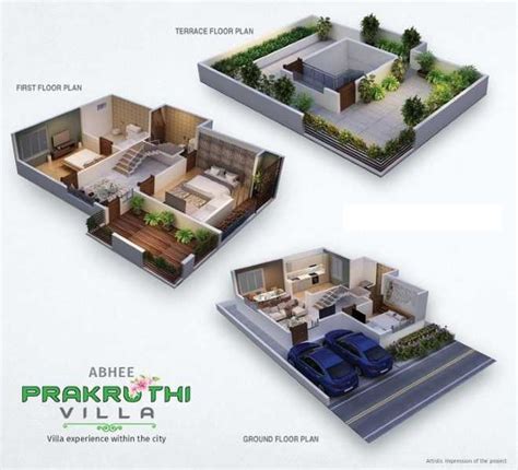 Abhee Prakruthi Villa Floor Plans Chandapura Bangalore