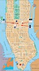 A Map Of Manhattan - Tourist Map Of English