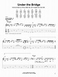 Under The Bridge sheet music by Red Hot Chili Peppers (Easy Guitar Tab ...