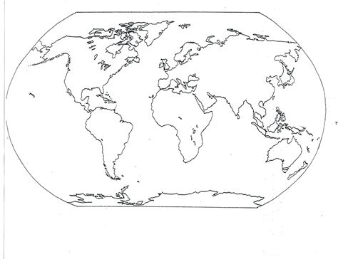 Blank Map Of The World Continents