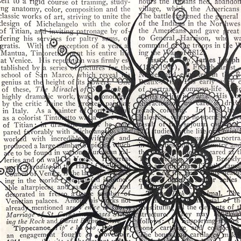 Mandala Original Pen And Ink Drawing Etsy