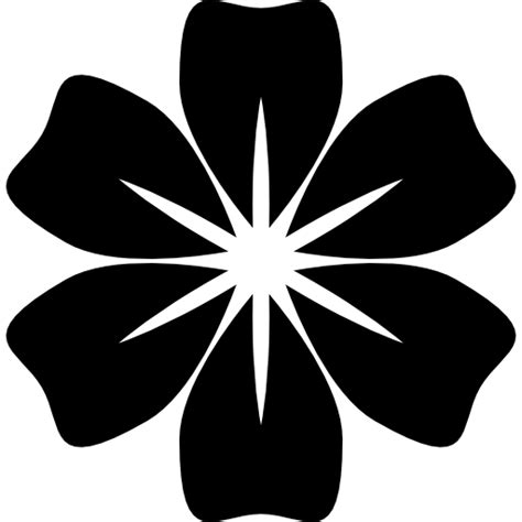 Free Icon Flower With Rounded Petals
