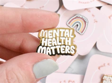 Mental Health Matters Enamel Pin Cute Lapel Pin For Women Etsy