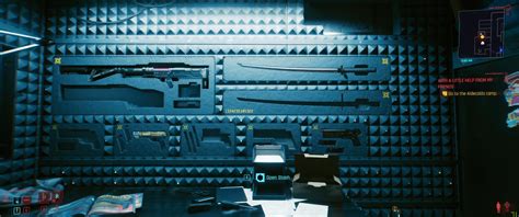 Cyberpunk 2077 Which Weapons Can V Display On Their Apartment Stash