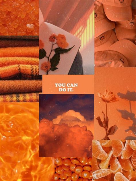 Pastel Orange Aesthetic Wallpaper Collage Img Abigail