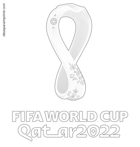 Fifa World Cup Dibujos Para Colorear Gratis Logo Oficial Qatar 2022