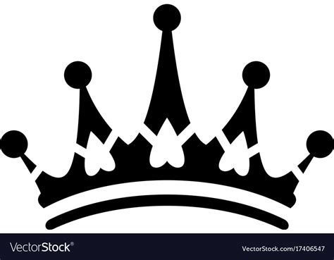 Crown Sign Icon Logo Royalty Free Vector Image