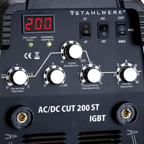STAHLWERK AC DC TIG 200 Plasma ST IGBT Combined 200 Ampere TIG MMA
