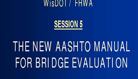 Aashto Manual For Bridge Evaluation