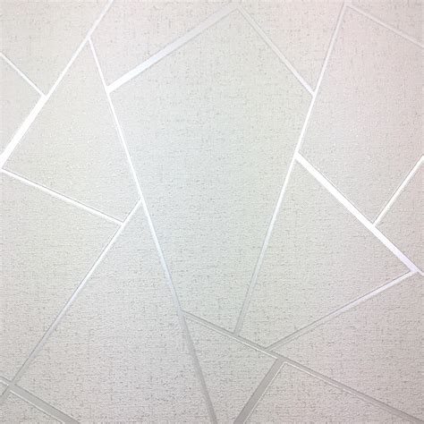 Fine Decor Quartz Fractal Silver Wallpaper Fd42280