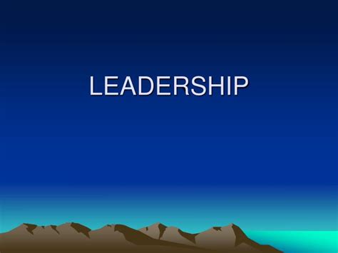 Ppt Leadership Powerpoint Presentation Free Download Id6816756