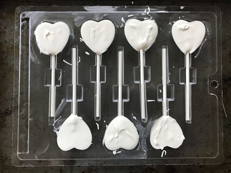 White Chocolate Heart Lollipops Lil Celebrations