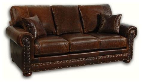Western Style Leather Loveseat And Reviews Houzz