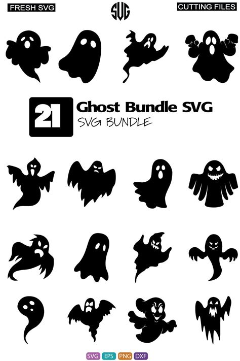 Ghost Bundle Svg Best Grapes Designs Free File 2021 Download Today Best