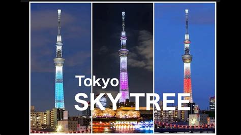 Tokyo Sky Tree Night Viewing In Panorama Youtube